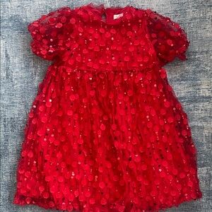 Next Vibrant Red Kids' Dress